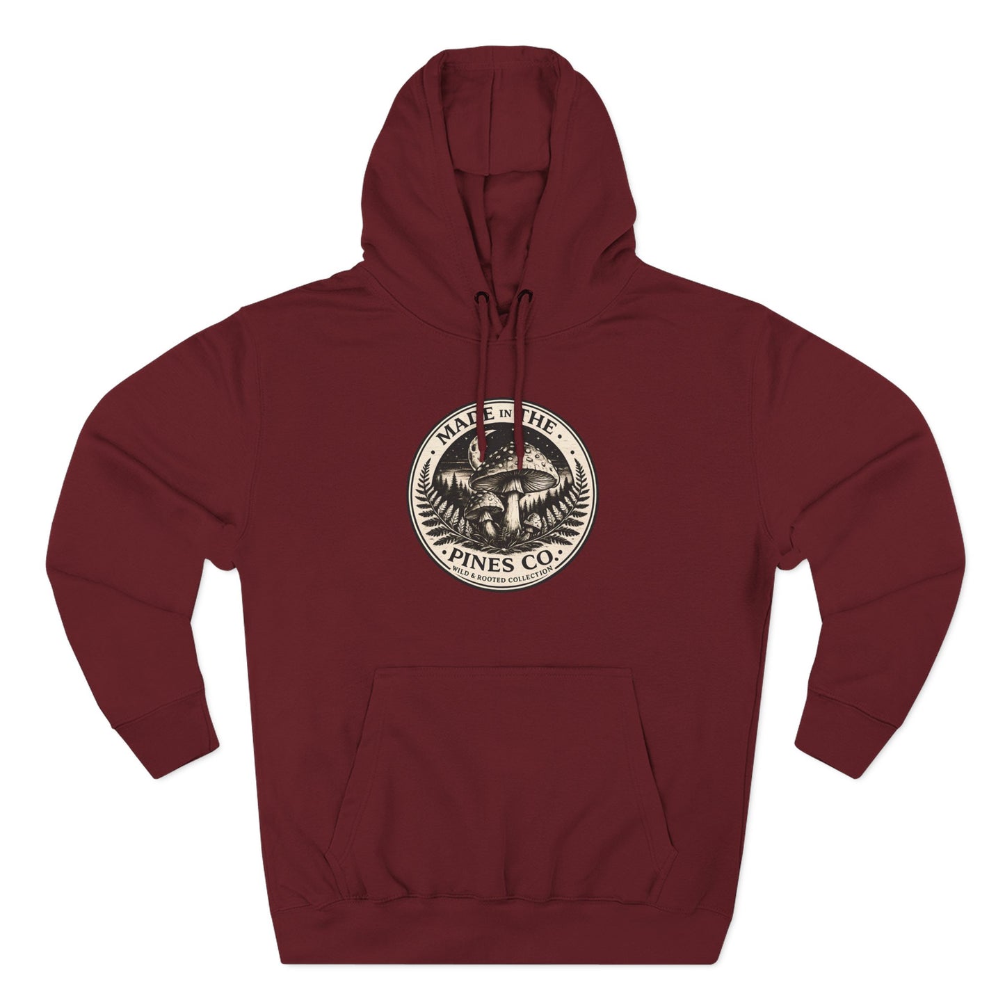 Pines Co Mushroom Hoodie — PNW Forest Mushroom Sweatshirt