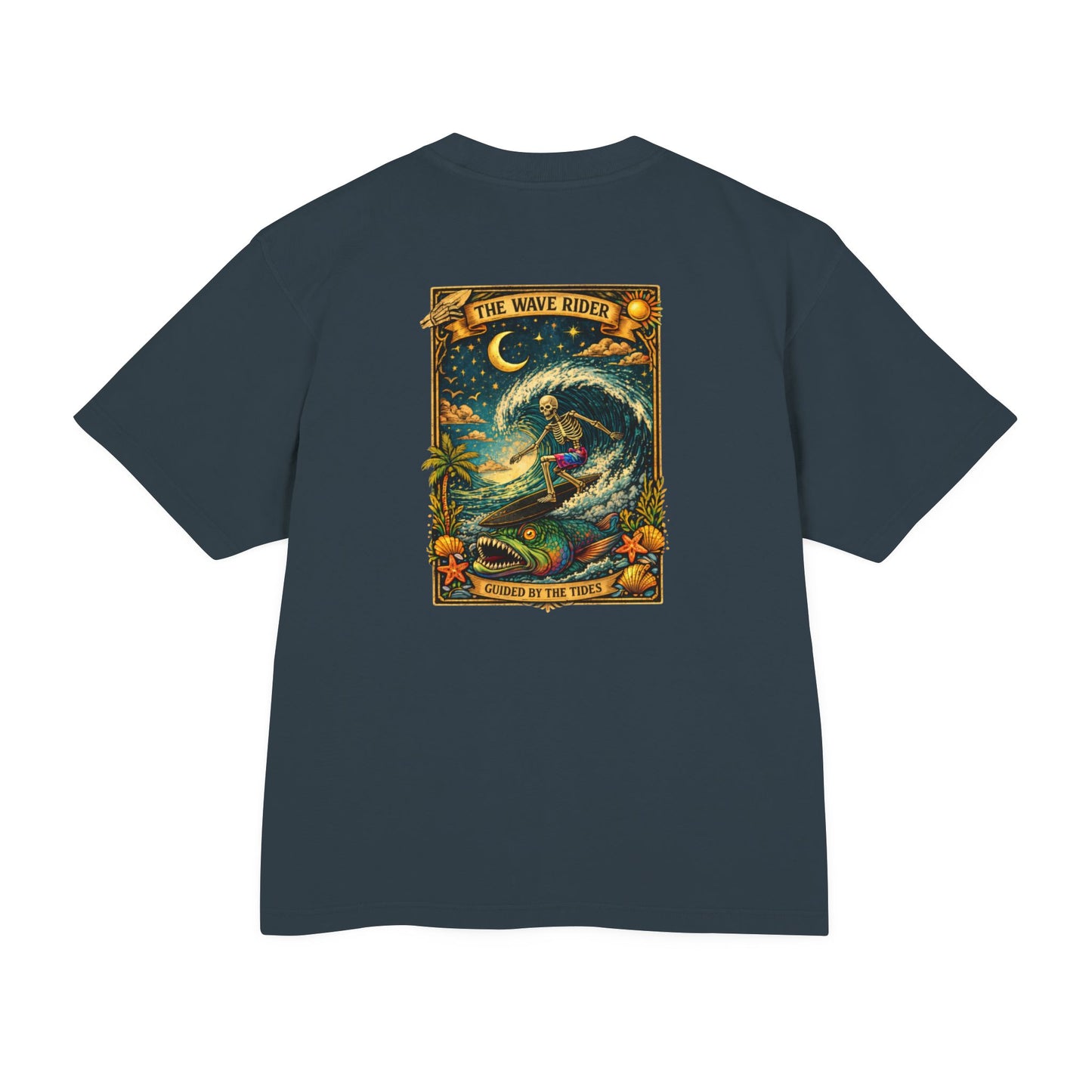 Wave Rider Surf T‑Shirt — Night Surfing Vintage Graphic Tee