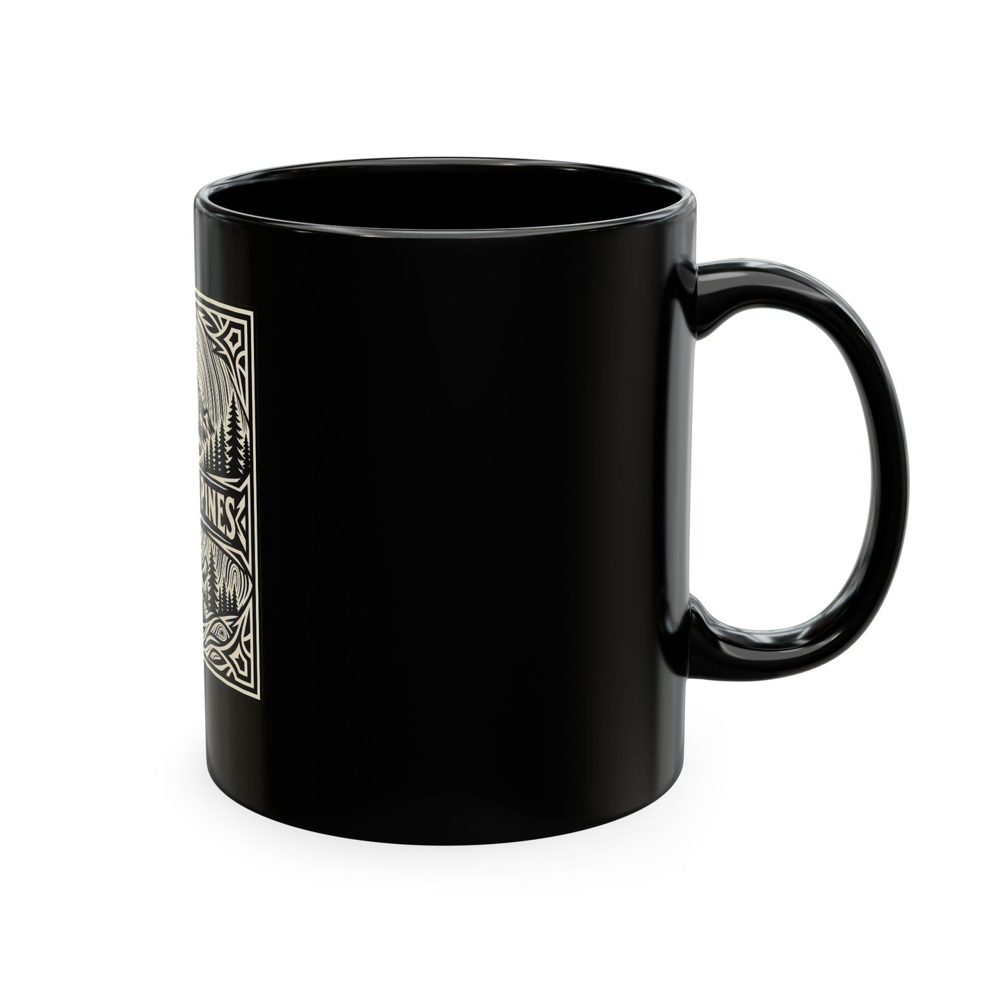 Made in the Pines Ceramic Mug – Rustic Mountain Coffee Cup