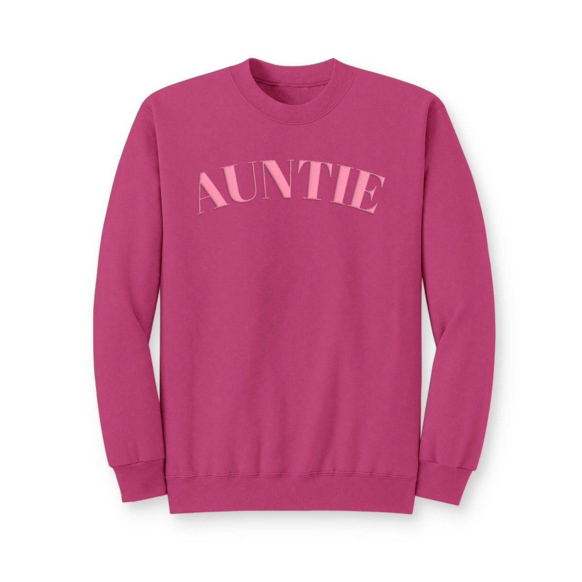 Auntie puff print Pink Arch Crewneck Sweatshirt