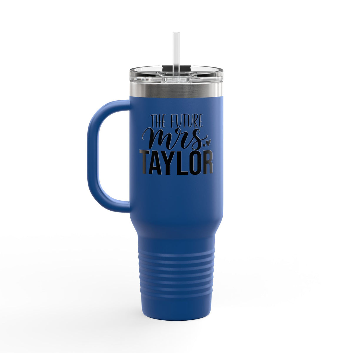 40oz Insulated Travel Mug — “The Future Mrs. Taylor” Bridal Tumbler