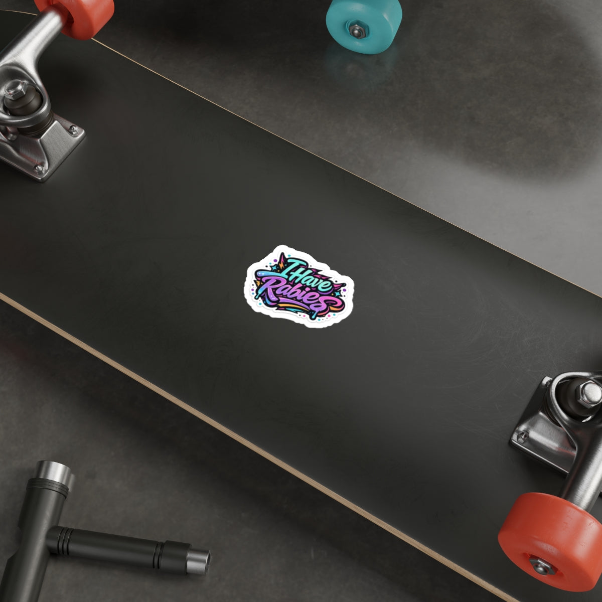 Rabies Graffiti Die Cut Stickers | Indoor Outdoor Sticker
