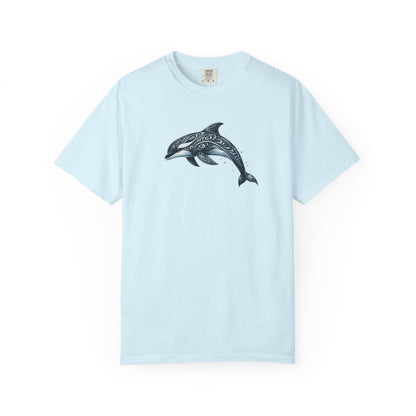 Tribal Orca Dolphin Nautical Whale Art T-shirt