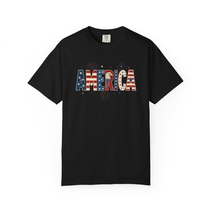 Patriotic America Flag T-shirt — 4th of July Tee