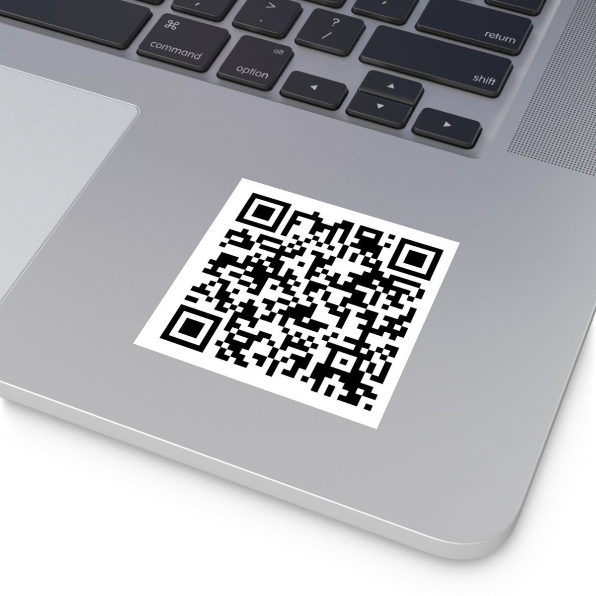 QR Code Square Sticker | Custom scannable label, Indoor Outdoor vinyl