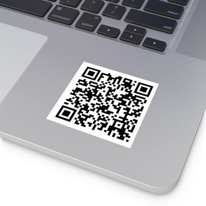 QR Code Square Sticker | Custom scannable label, Indoor Outdoor vinyl