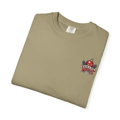Santa, Snowman & Reindeer Christmas Stack T-shirt | Holiday Character Tee