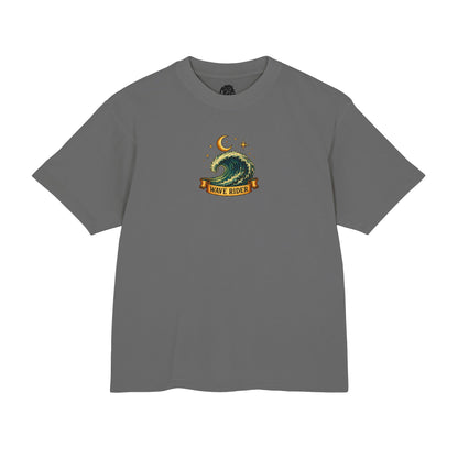 Wave Rider Surf Skeleton Tee — Retro Night Surf Graphic T-Shirt