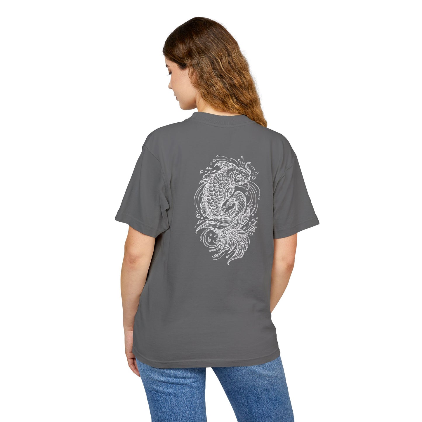 Minimal Japanese Kanji Koi Fish T-Shirt