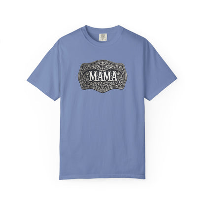 Western Belt Buckle Mama Comfort Colors T-shirt