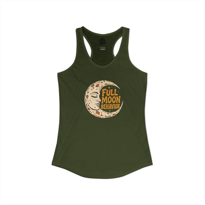Full Moon Behavior racerback tank