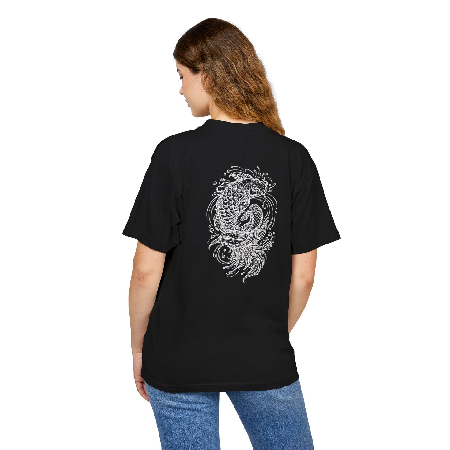 Minimal Japanese Kanji Koi Fish T-Shirt