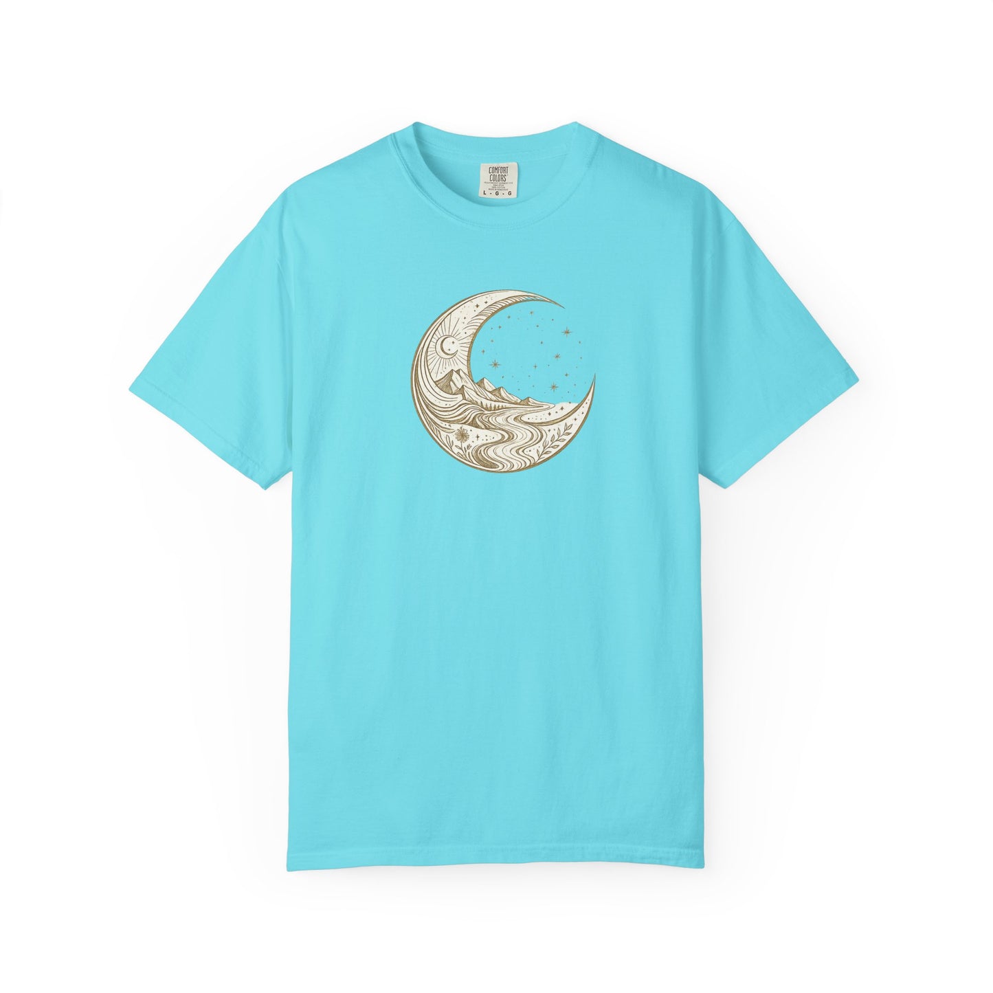 Moonwave Crescent Wave Ocean Moon T-shirt
