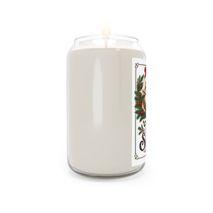 Tis The Season Scented Soy Candle — 13.75oz Holiday Farm Animal Christmas Candle