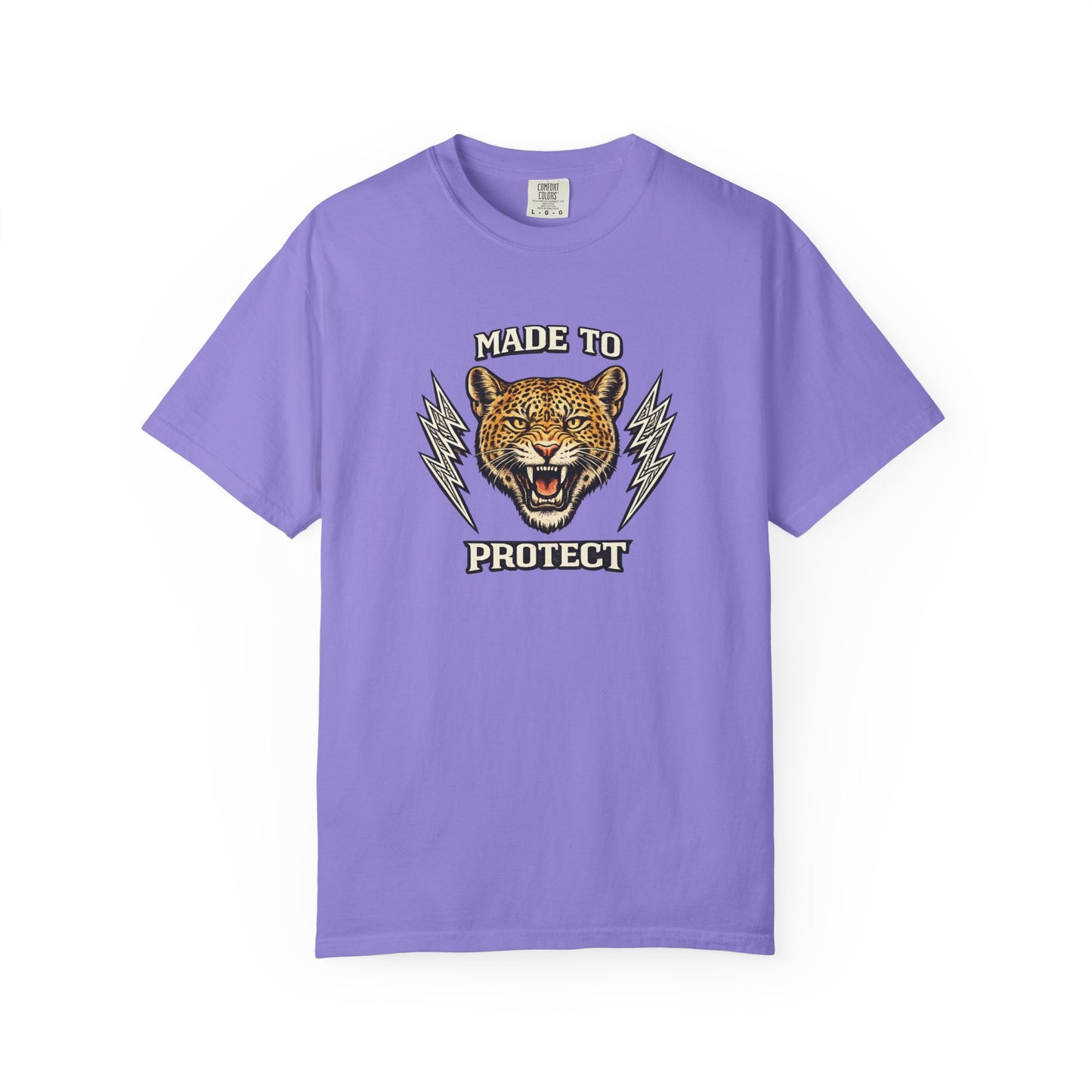 Made To Protect Jaguar Head Vintage Lightning T-Shirt