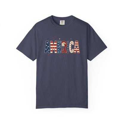Patriotic America Flag T-shirt — 4th of July Tee