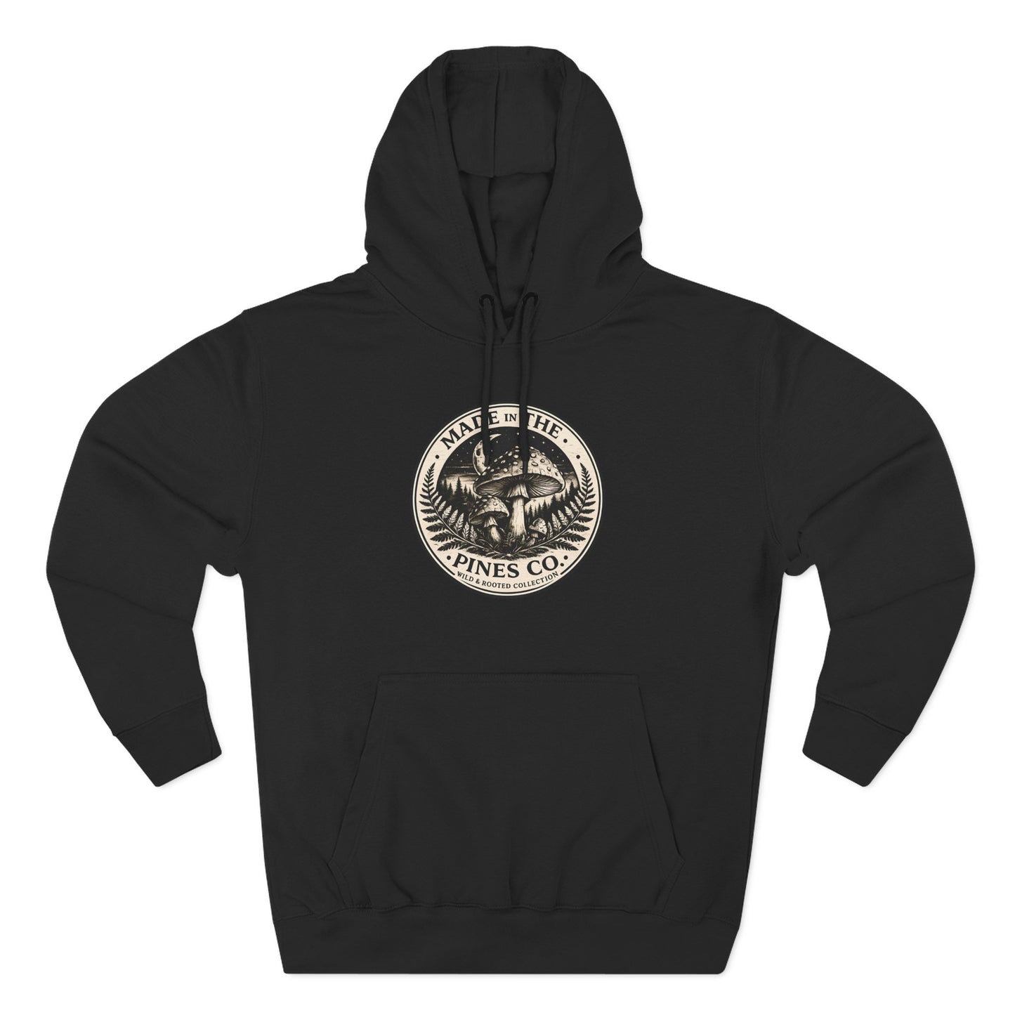 Pines Co Mushroom Hoodie — PNW Forest Mushroom Sweatshirt