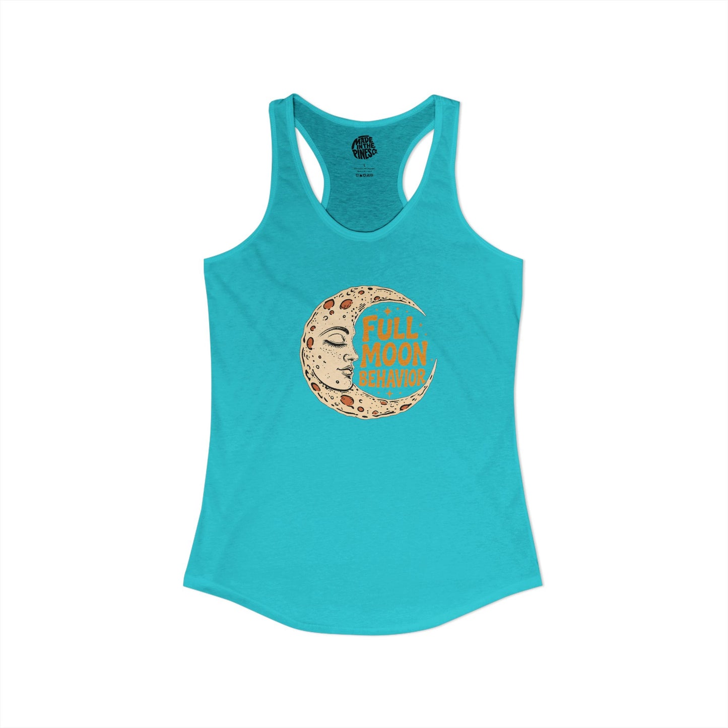 Full Moon Behavior racerback tank