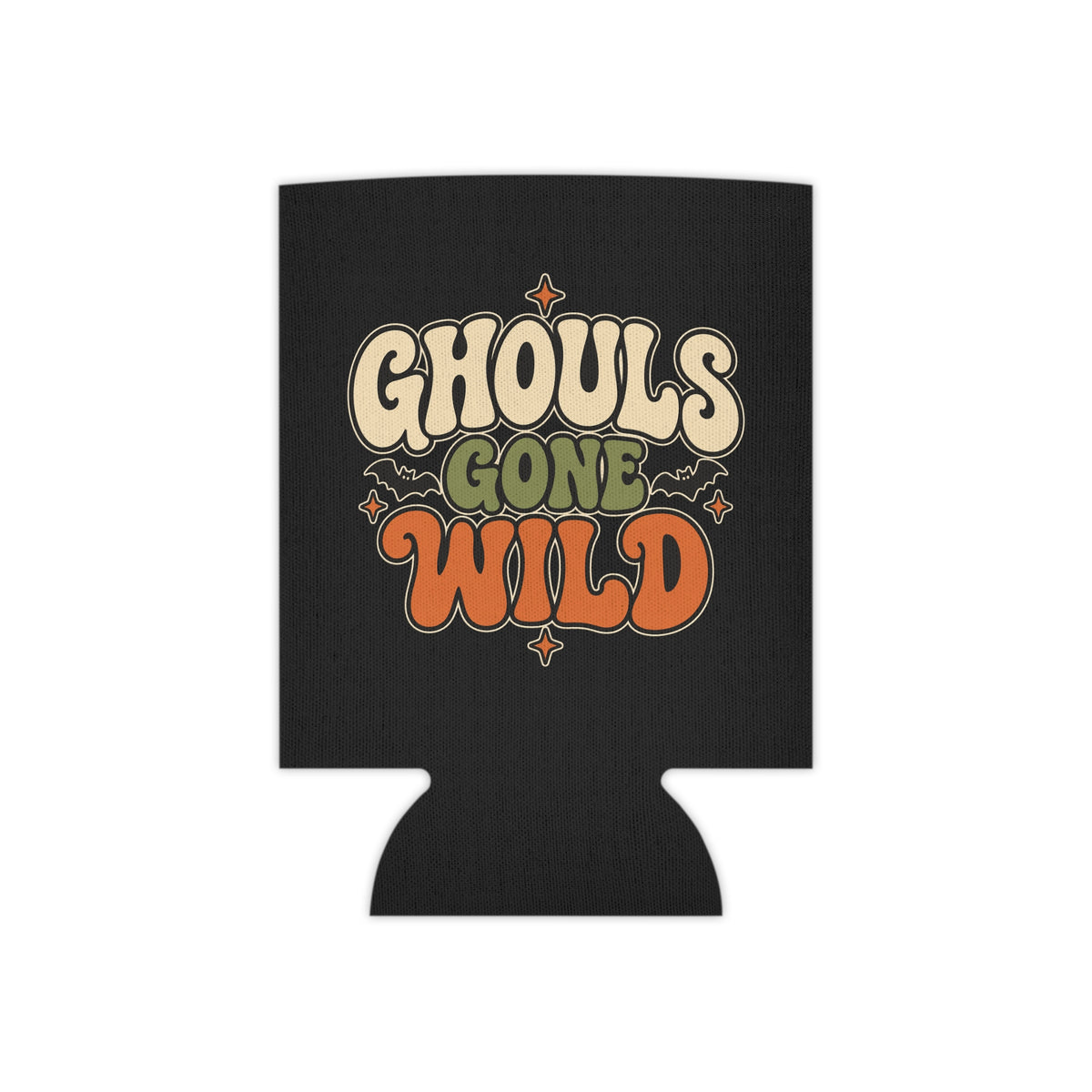 Halloween Trio Can Cooler — 'Ghouls Gone Wild' Festival Drink Koozie