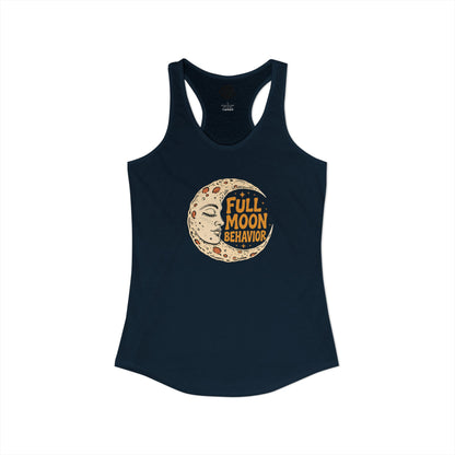 Full Moon Behavior racerback tank
