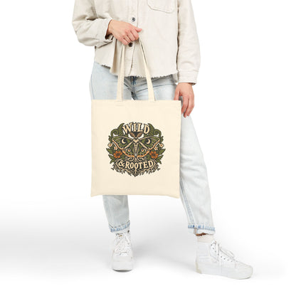 Tote Bag — Wild & Rooted Moth Illustration Canvas Tote