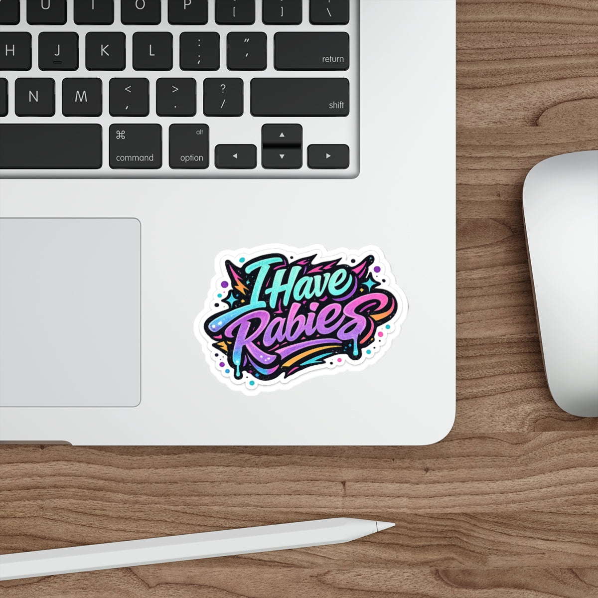 Rabies Graffiti Die Cut Stickers | Indoor Outdoor Sticker