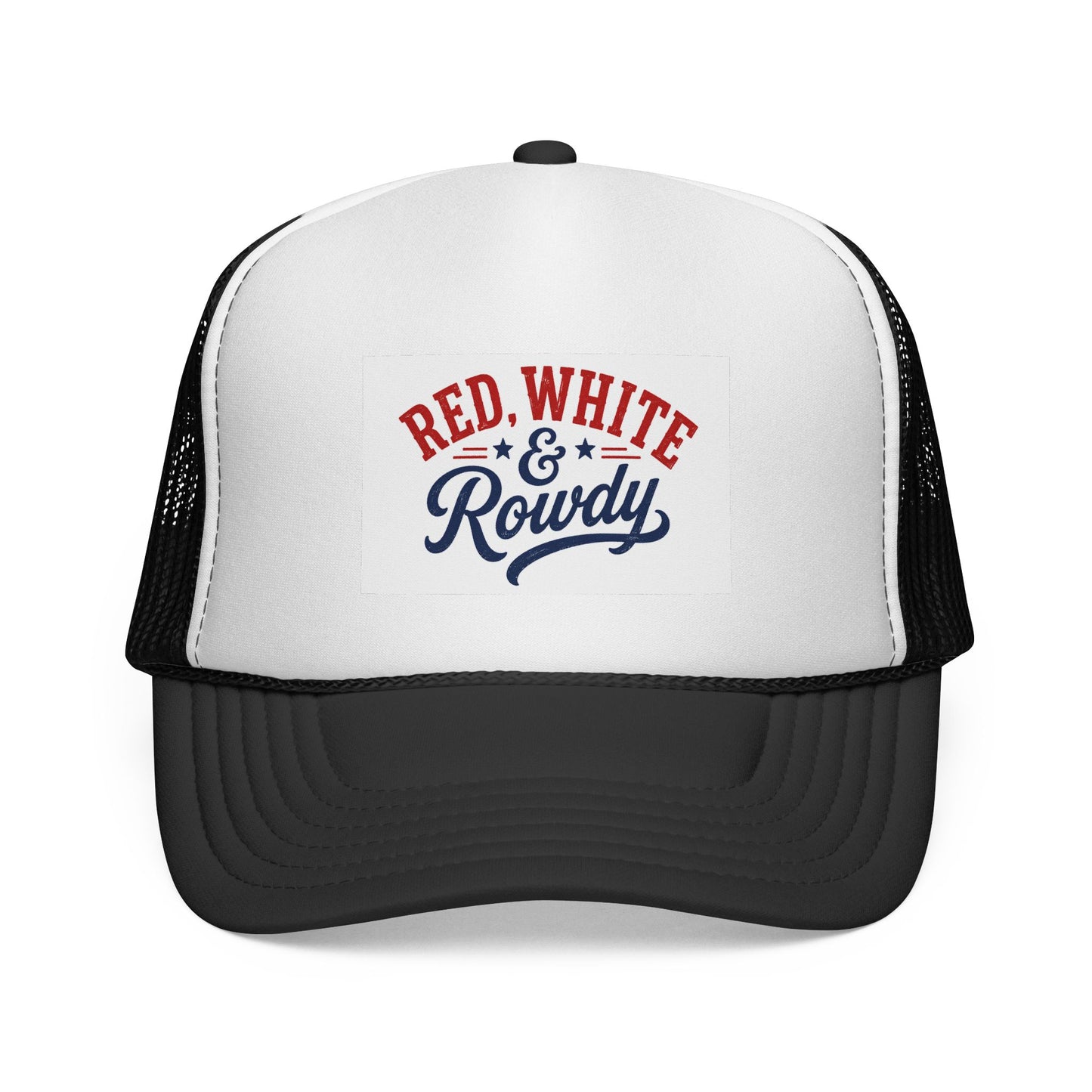 Red, White & Rowdy Trucker Cap | Patriotic Fourth of July Mesh Hat