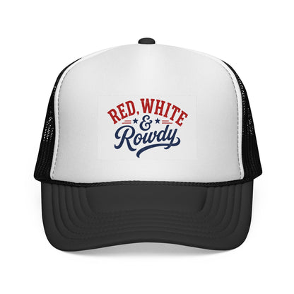 Red, White & Rowdy Trucker Cap | Patriotic Fourth of July Mesh Hat
