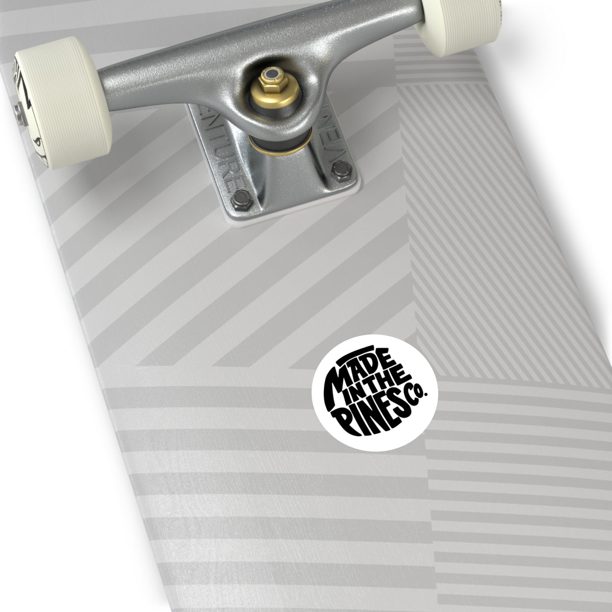 Made in the Pines round sticker | Vinyl decal
