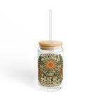 16oz Sipper Glass – 'Taking a Leaf of Absence' Retro Nature Design
