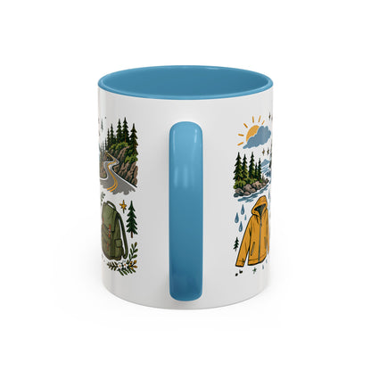 PNW Weekend Accent Coffee Mug — Pacific Northwest Adventure Travel Design (11/15 oz)
