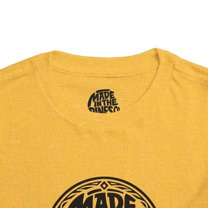 Made in the Pines Toddler Tee — Pine Tree Badge Shirt