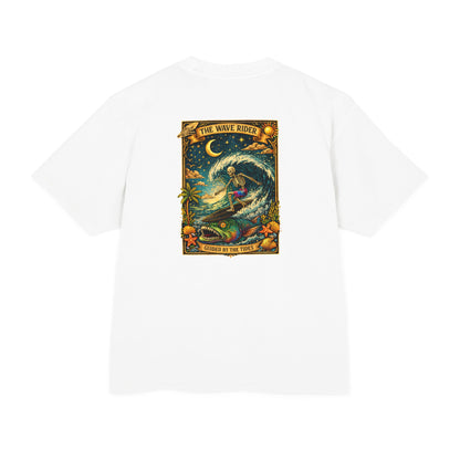 Wave Rider Surf Skeleton Tee — Retro Night Surf Graphic T-Shirt