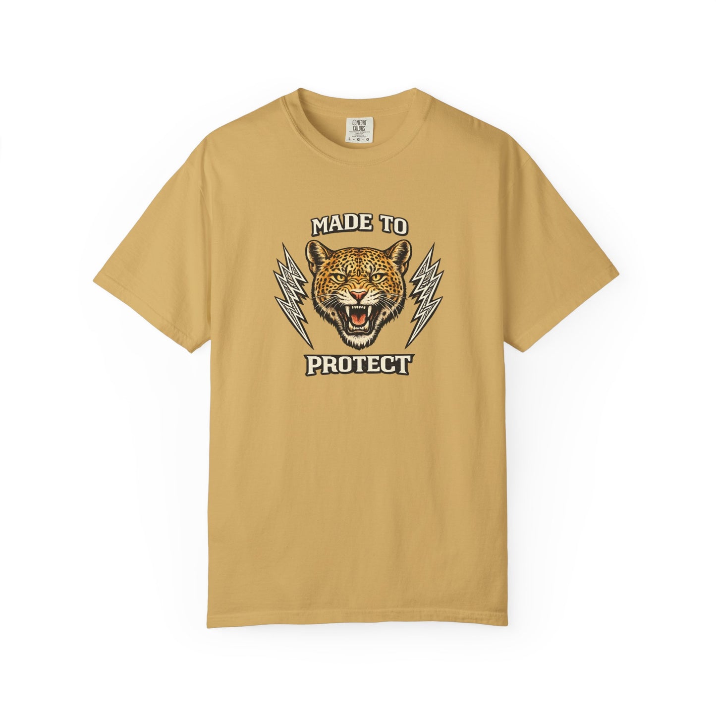 Made To Protect Jaguar Head Vintage Lightning T-Shirt
