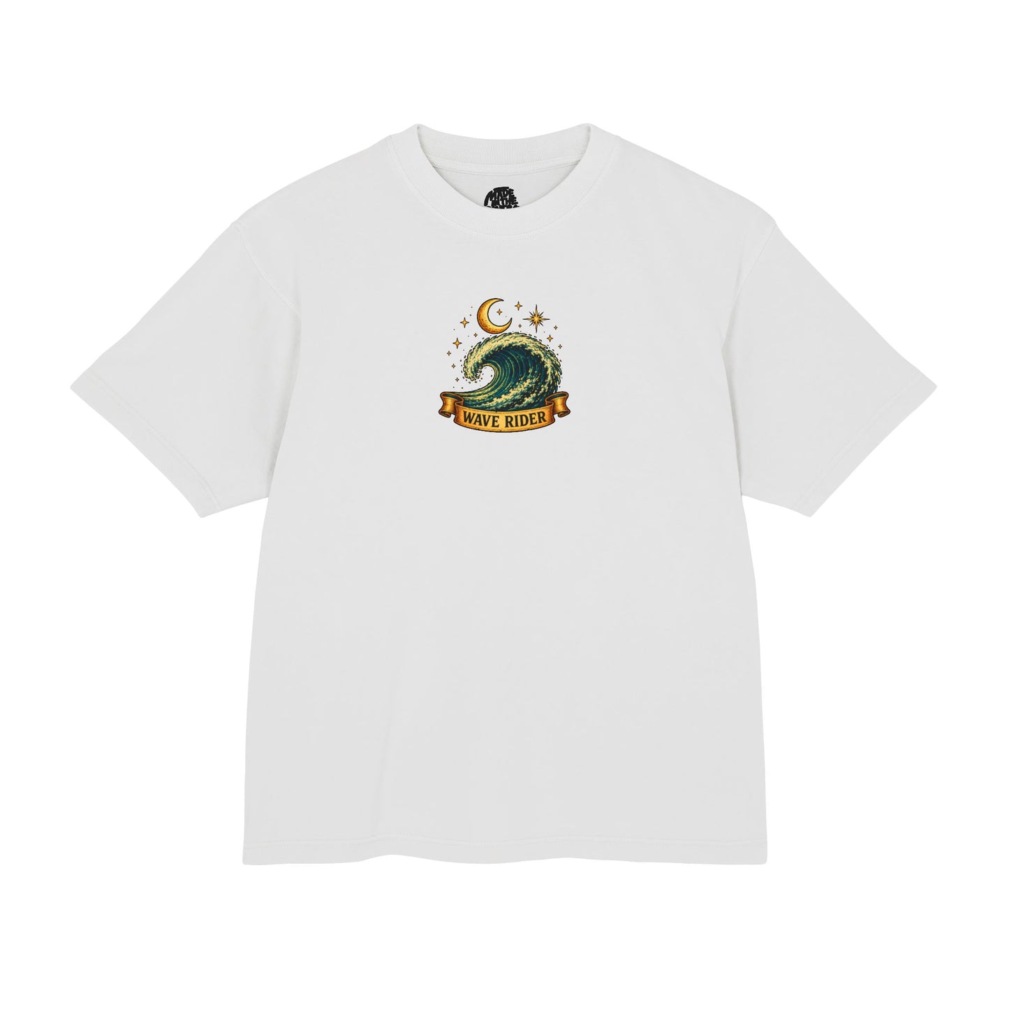 Wave Rider Surf Skeleton Tee — Retro Night Surf Graphic T-Shirt