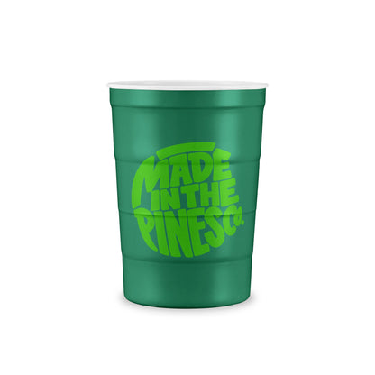 Made in the Pines Steel Cup — Reusable Green Party Cup