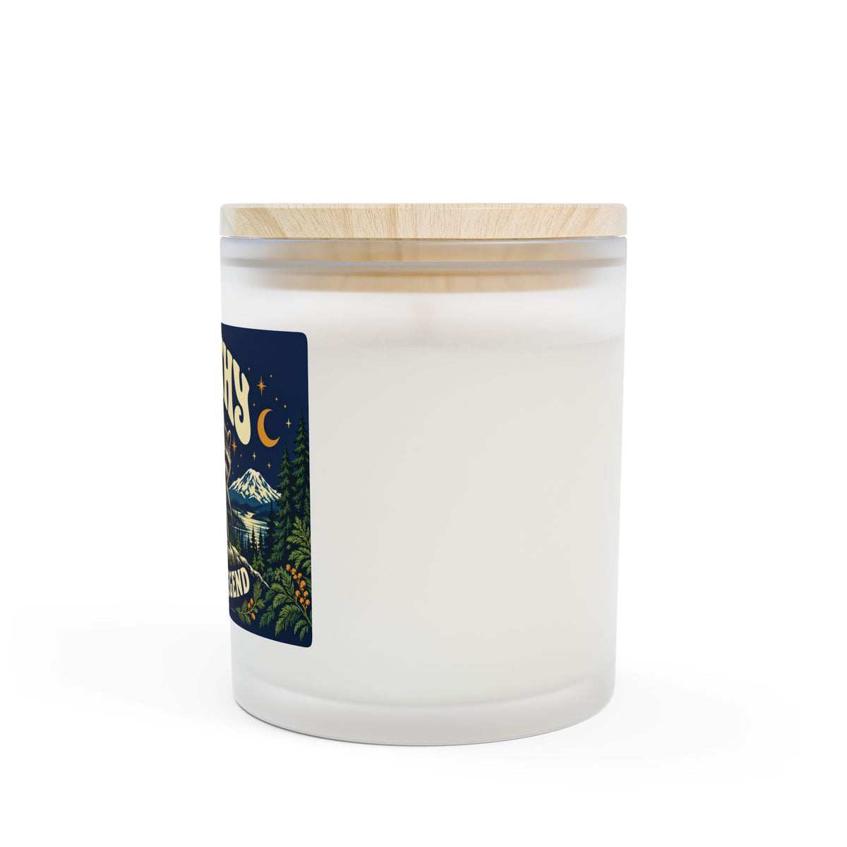 Seattle Raccoon Candle — 'Jimothy' Frosted Glass 11oz Scented Candle