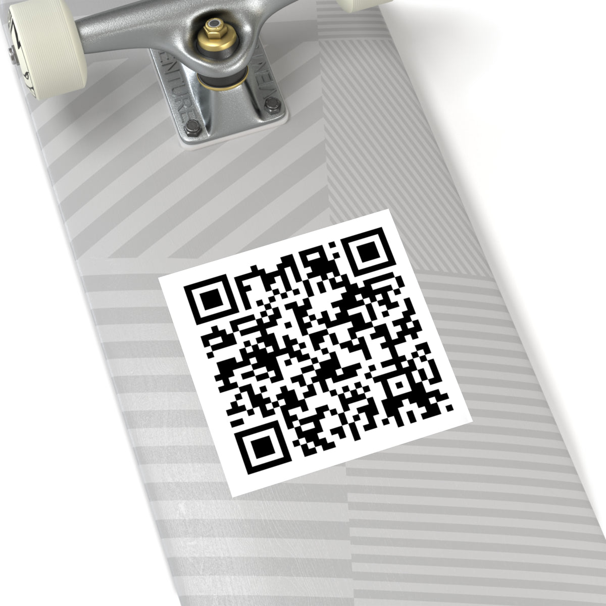 QR Code Square Sticker | Custom scannable label, Indoor Outdoor vinyl