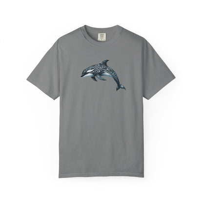 Tribal Orca Dolphin Nautical Whale Art T-shirt