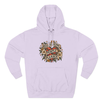 Recovering People Pleaser Hoodie — Vintage Floral Self-Care Pullover