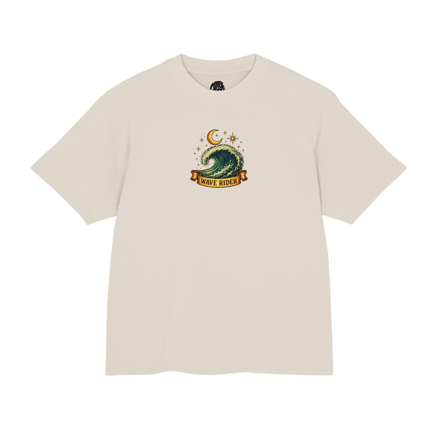 Wave Rider Surf Skeleton Tee — Retro Night Surf Graphic T-Shirt