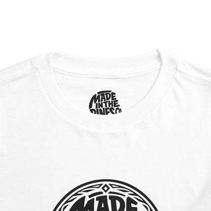 Made in the Pines Toddler Tee — Pine Tree Badge Shirt