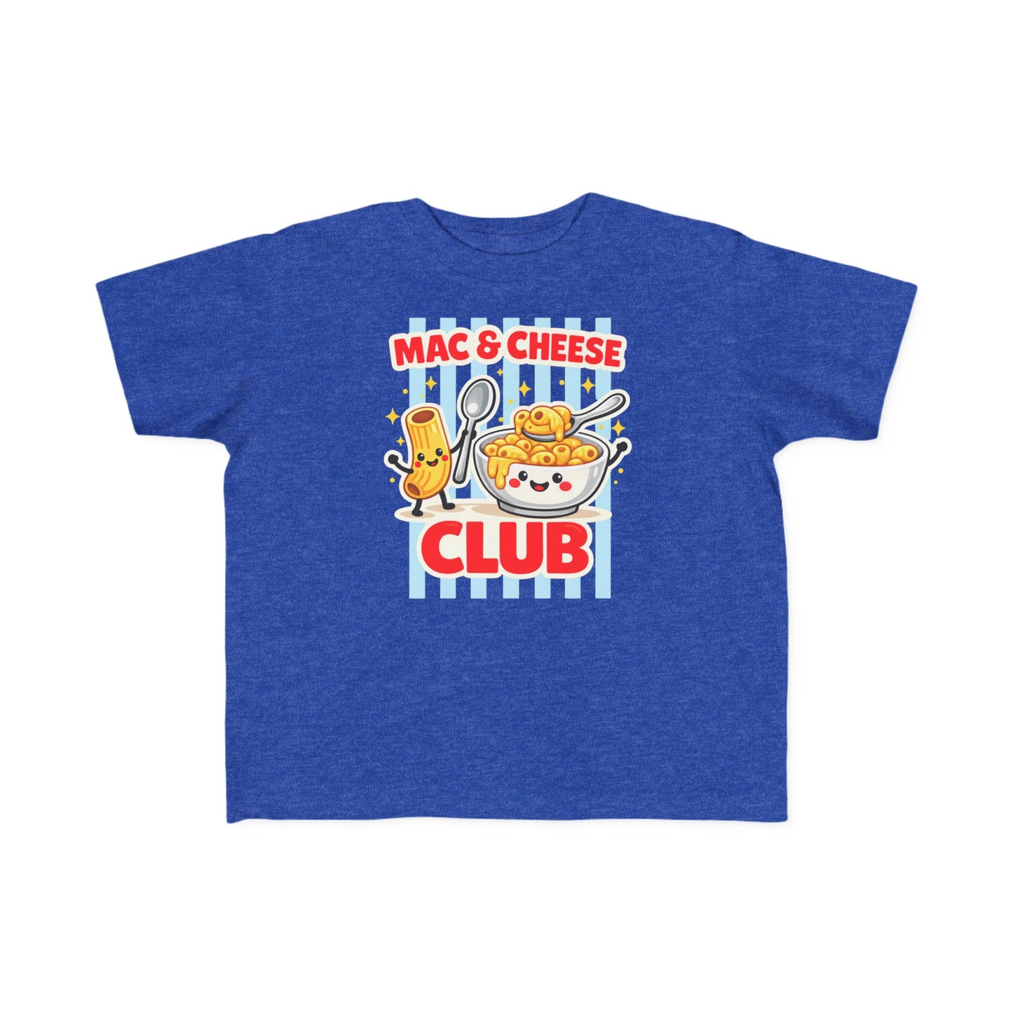 Mac & Cheese Club Toddler Tee — Cute Kids Food Graphic Shirt