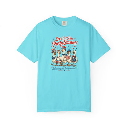 Let's Get This Party Started Ducks T-shirt | 4th of July Patriotic Tee