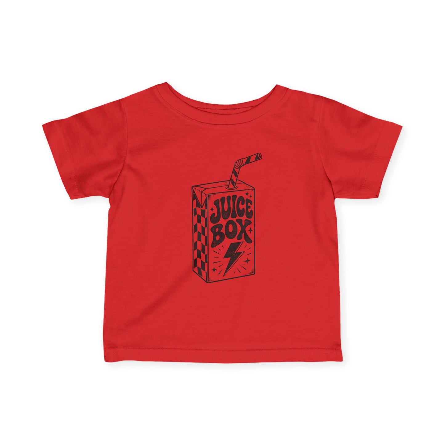 Infant Tee — 'Juice Box' Retro Sketch Baby T‑Shirt