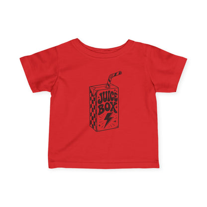 Infant Tee — 'Juice Box' Retro Sketch Baby T‑Shirt