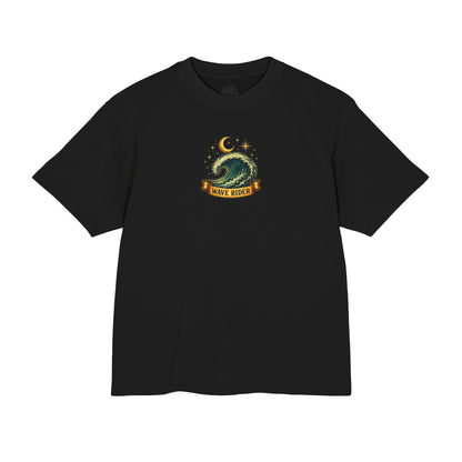 Wave Rider Surf Skeleton Tee — Retro Night Surf Graphic T-Shirt