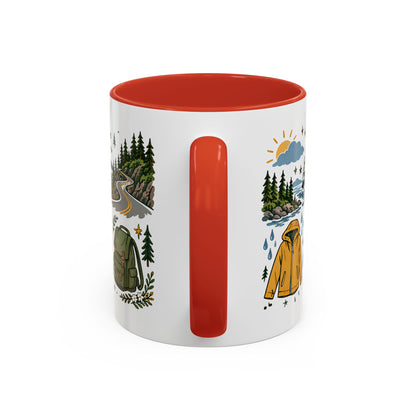 PNW Weekend Accent Coffee Mug — Pacific Northwest Adventure Travel Design (11/15 oz)
