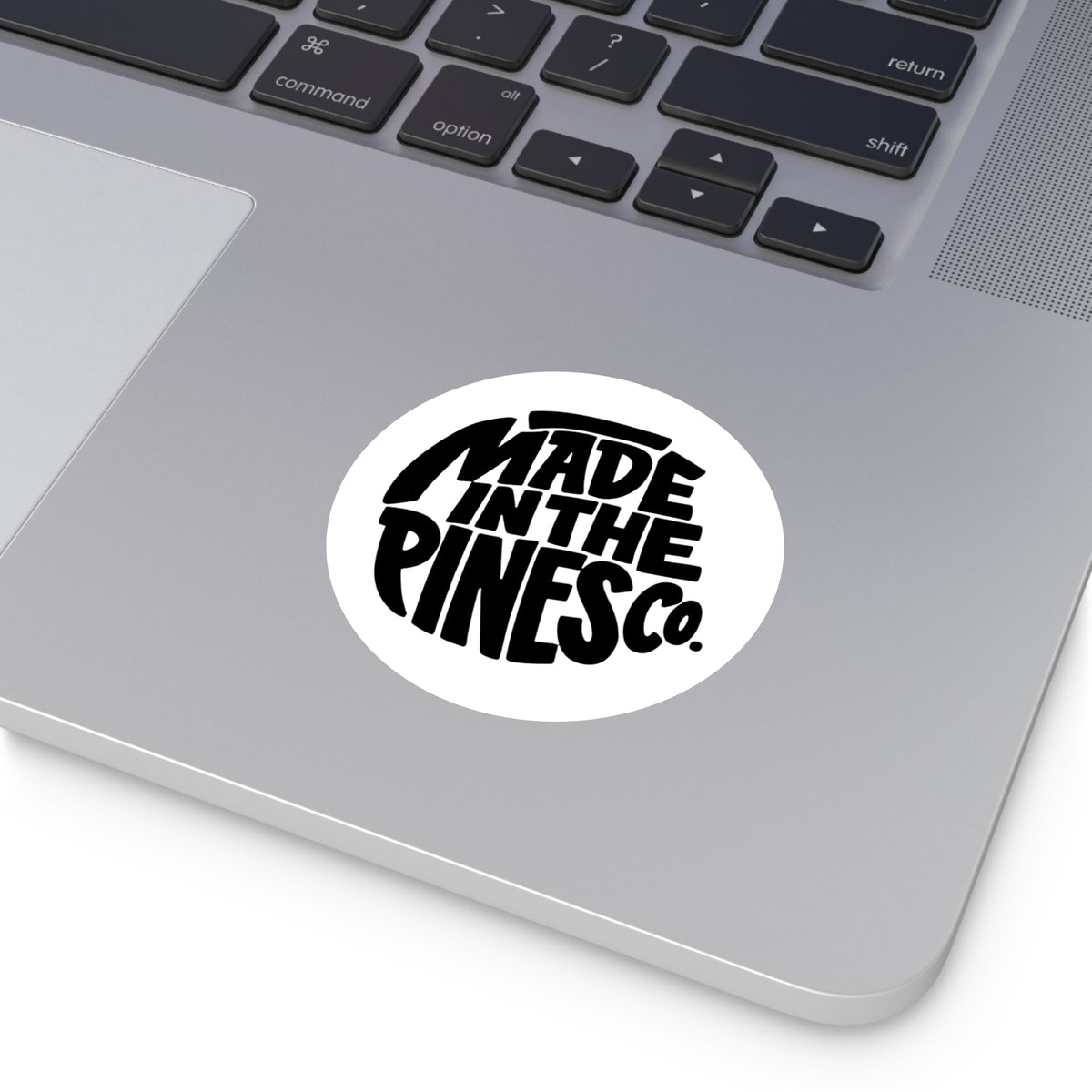 Made in the Pines round sticker | Vinyl decal