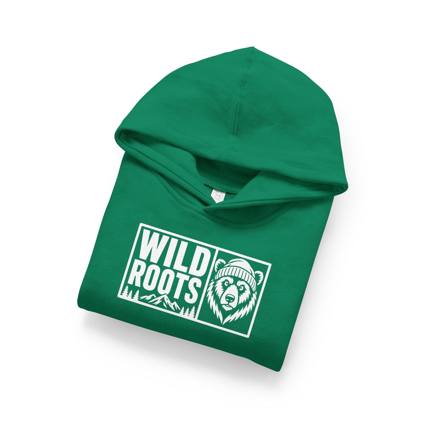 Wild Roots Bear Toddler Hoodie — Kids Pullover Fleece Hooded Sweatshirt